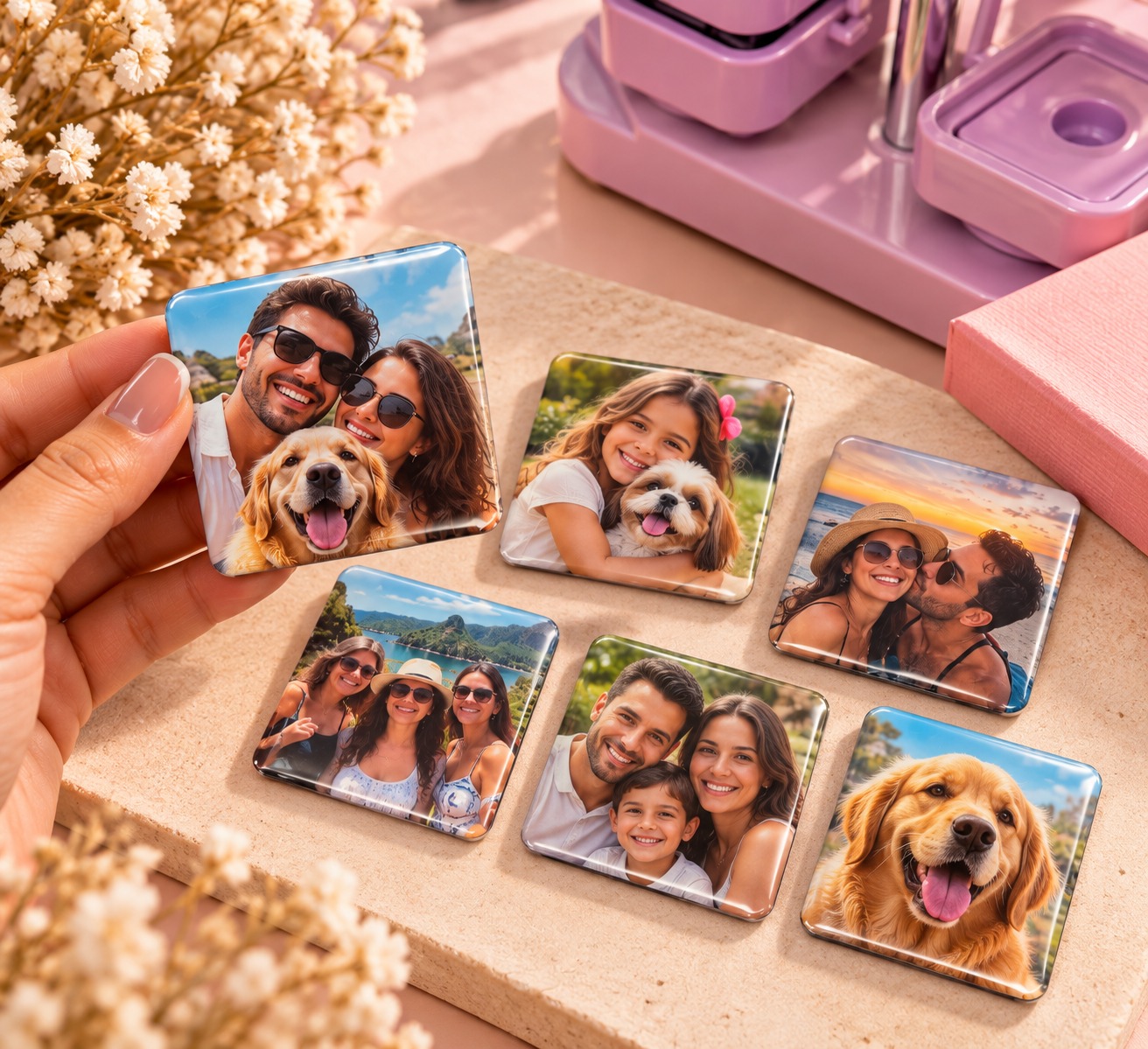 Kit 6 Ímãs Personalizados