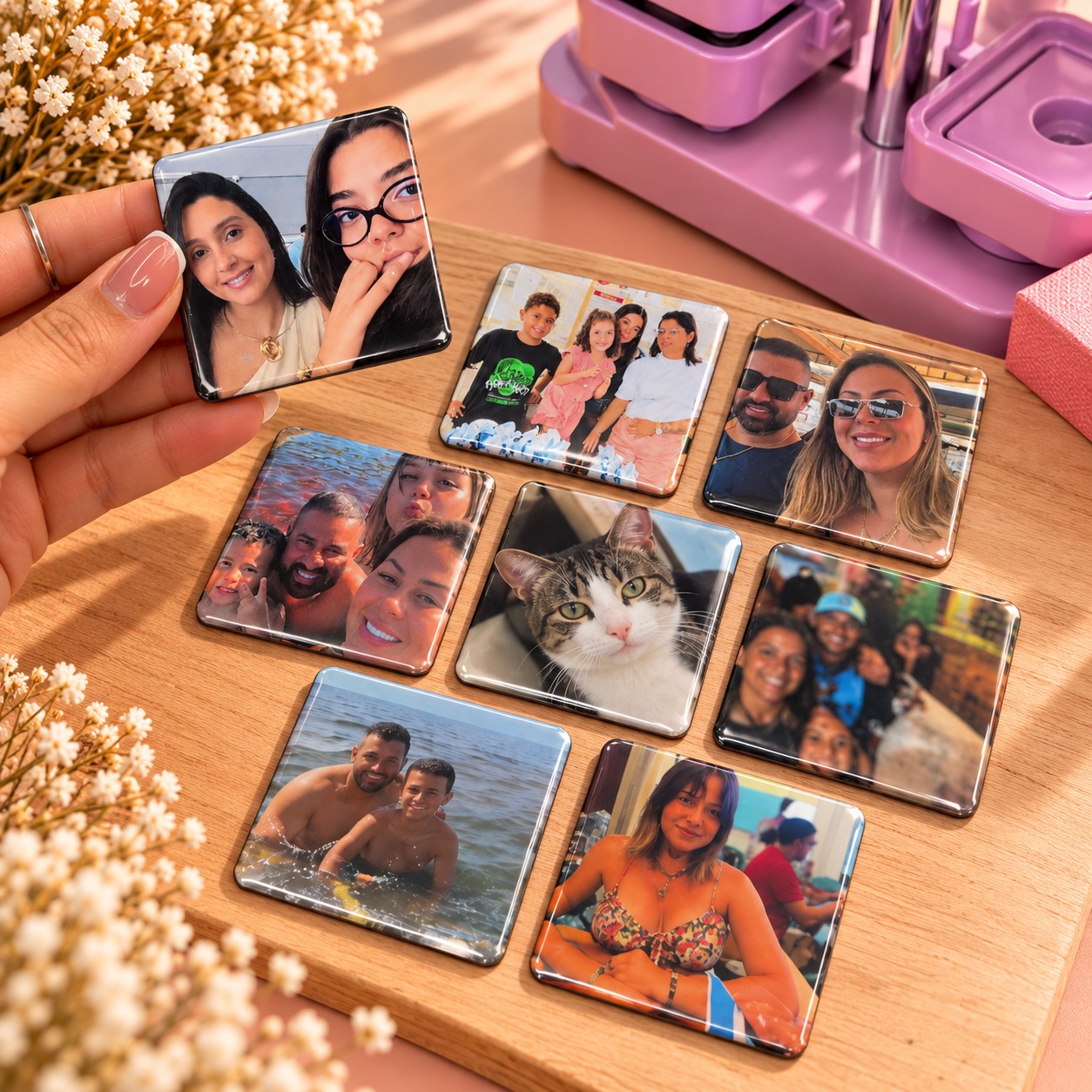 Kit 8 Ímãs Personalizados